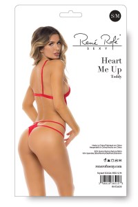 Ženski body u crvenoj boji Rene Rofe  7550024RED SM-2